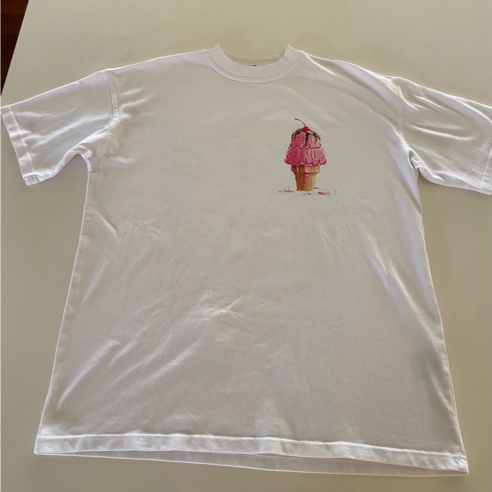 MILANA STUDIOS HEAVYWEIGHT ICE CREAM T-SHIRT.